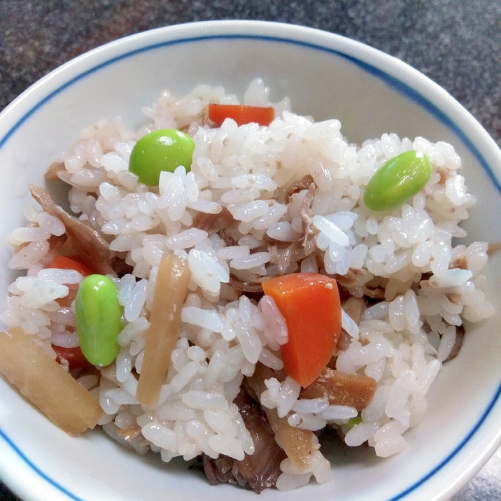 大人数用まいたけ混ぜご飯